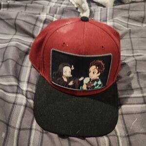 Red and Black Demonslayer Hat